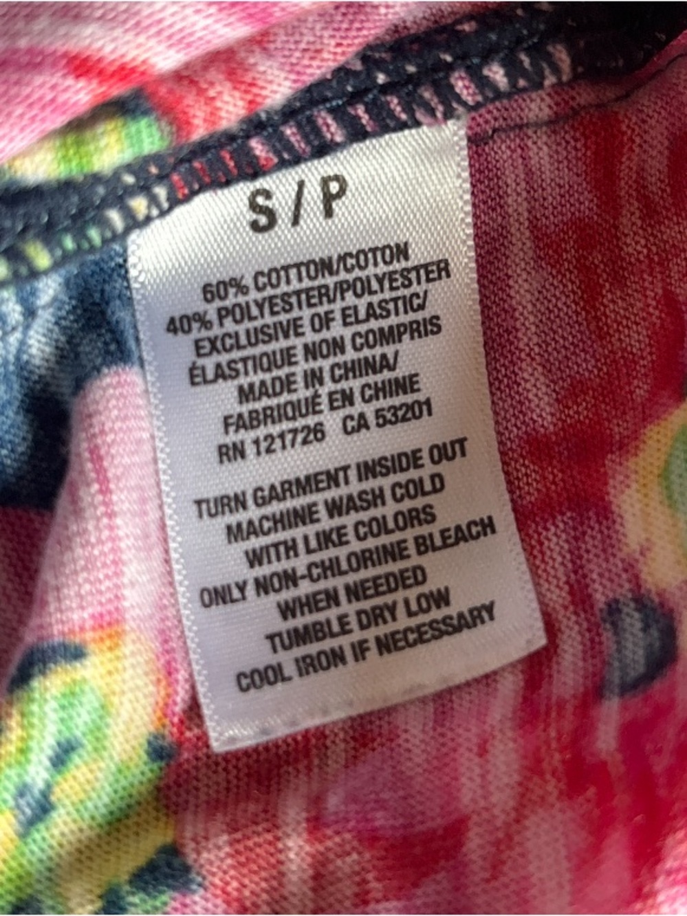 Y2K Aeropostale Navy Floral Button-Front Tank with Pink & Green Blooms - Picture 5 of 5